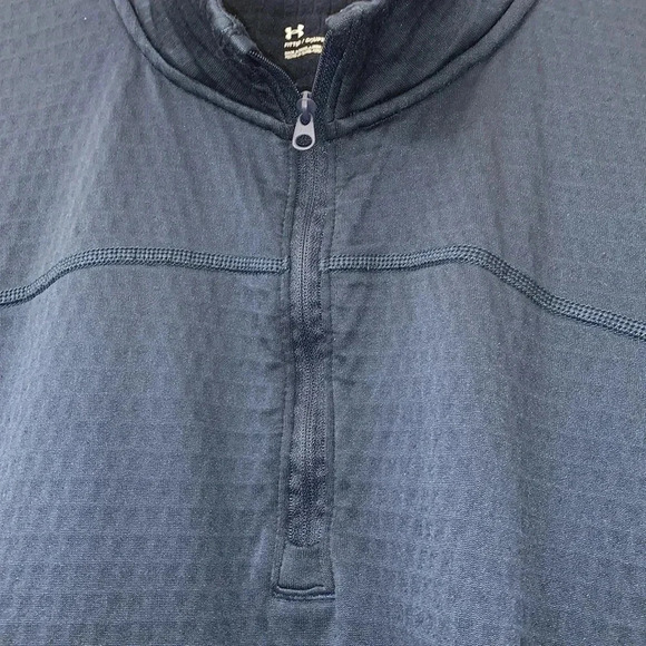 Men’s Under Armour Cold Gear 1/4 Zip Pullover Long Sleeve Shirt Size XL EUC - Picture 4 of 7